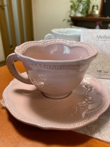 決まりました。ラセラミカ　レースカップ＆ソーサー