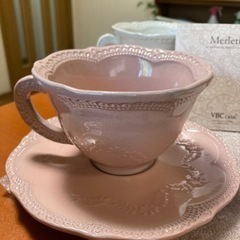 決まりました。ラセラミカ　レースカップ＆ソーサー
