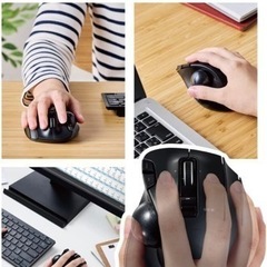 新品●エレコム マウス ワイヤレス (レシーバー付属) トラックボール 6ボタン ブラック の画像