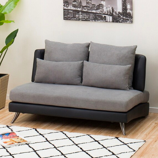 【美品・クッションカバー洗濯可】2人用カウチソファ（ポーション2）