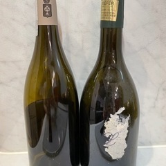 ワイン空きボトル2本の画像