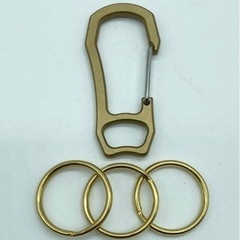 未使用■カラビナ■キーホルダー■真鍮■TKhitsの画像