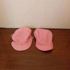 ひまわり幼稚園の赤白帽です。