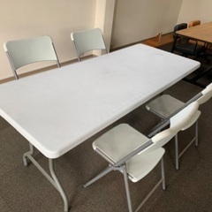 【中古】折りたたみ多目的テーブルセット　の画像