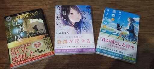 小説3作品セット　記憶屋・夢の終わりで、君に会いたい。・黒猫とさよならの旅