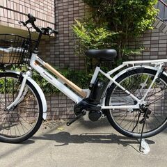新車！　パナソニック　26インチ電動アシスト　ティモ・S　ホワイト　内装3段　鹿児島市の画像