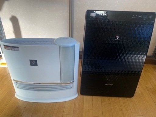 空加湿気清浄機　加湿セラミックファンヒーター　2台　プラズマクラスター　SHARP