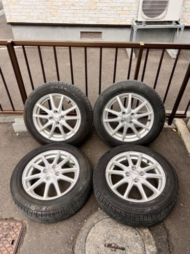 【取引中！！】BRIDGESTONE エコピア NH100C 175/65R15 2018年製7分山 バランス調整済バルブ新品 15×5.5J PCD100 夏タイヤホイールセット