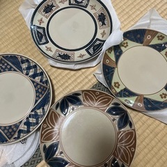 和柄お皿4枚未使用品