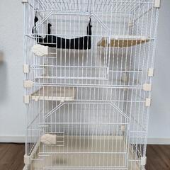 猫用　ケージ　2段　コンパクト