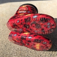 【0円】男の子　カーズ　長靴　16センチ　美品の画像