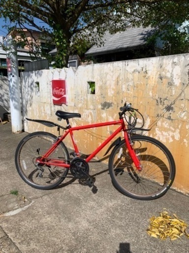 ロゴは、入って無いけどコカコーラの自転車です。