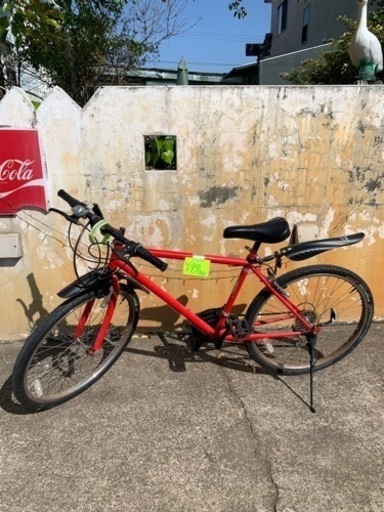 ロゴは、入って無いけどコカコーラの自転車です。