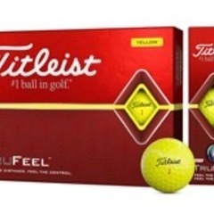 Titlist TRUFEEL ゴルフボール（黄色）