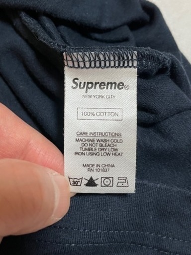 supreme small box tee 半袖　ネイビー　Mサイズ