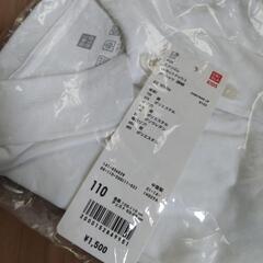 【新品・タグ付】ユニクロ 白ポロシャツ(長袖2)の画像