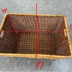 木製バゲット　かご　２点　池袋東口徒歩5分　取りに来て頂ける方