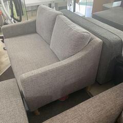 ジュスト オットマン付きカバーリングソファ 2人掛けの画像