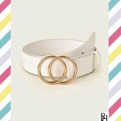 【♡新品♡】Oリング バックル ベルト ホワイト