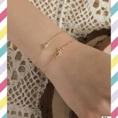 【♡新品♡】蝶 ＆ ダイヤ ブレスレット　2つセット