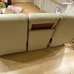 3人掛けリクライニングソファの画像