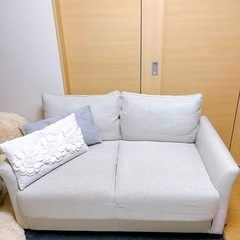 アイボリー 収納付 ソファ