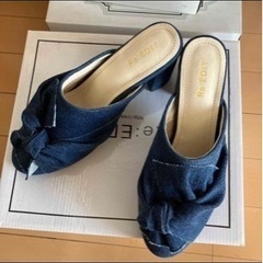 デニムサンダル　サボサンダル