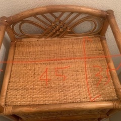 ラタンチェスト　4段の画像