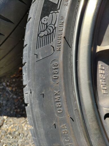 【値下げ】RAYS VOLK Racing SE37K 17インチ7.5J +48 PCD100 4本 おまけタイヤ付き