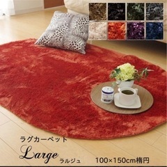 ラグマット 洗える おしゃれ 楕円形「 ラルジュ 」100×15...