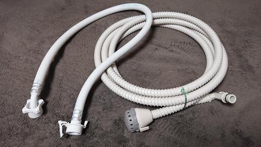【未使用】日立洗濯機 給水ホース＆お湯取りホース などの備品セット