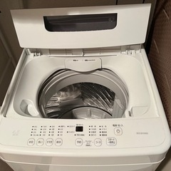 4.5L洗濯機 IRIS OHYAMA 説明書付の画像