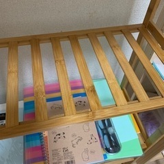 【引渡し待ち】バンブーシンプルな飾り棚の画像