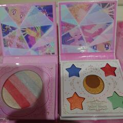 セーラームーンのアイシャドウパレットとハイライトパレット