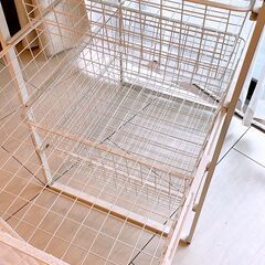 IKEA・収納引き出し　網タイプ白　中古品の画像