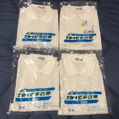 【未使用】多衣夢 半袖ポロシャツ（白）Sサイズ 4着セットの画像