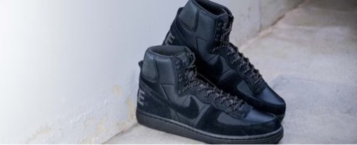 スニーカー NIKE TERMINATOR HIGH BLACK 27.0cm