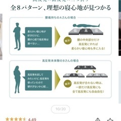 GOKUMIN 高反発　低反発 2層マットレス　シングル三つ折りの画像