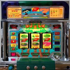 【パチスロ実機】パイオニア★シオサイ30【オートプレイ機能付コイン不要機付】超レアの画像