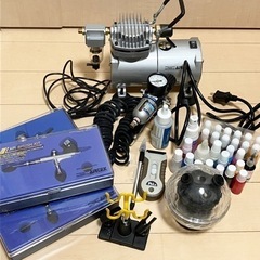 エアテックスのエアブラシとコンプレッサーセット