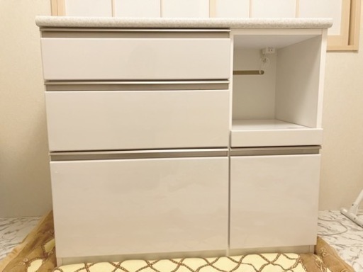 ニトリ食器棚カウンター(ホワイト)