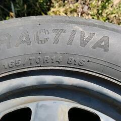 165/70R14 夏タイヤ・ホイール 4本セット（14×4.5J PCD100）の画像