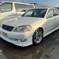 JZX110 マークII 純正後期フロントバンパーとサイドステップエアロパーツ