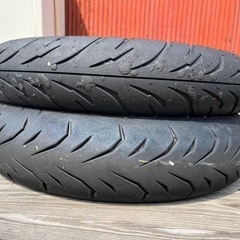 125cc、250cc用スポーツバイアスタイヤ　前後セット
