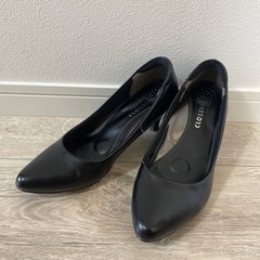 パンプス 黒 25.0cm 女性用