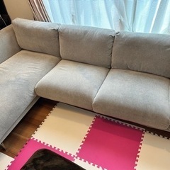 （値下げしました）IKEA nockeby 3人掛けソファ グレー