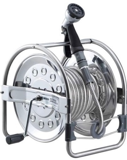 【ハタヤ】オールステンレス ホースリール 20m