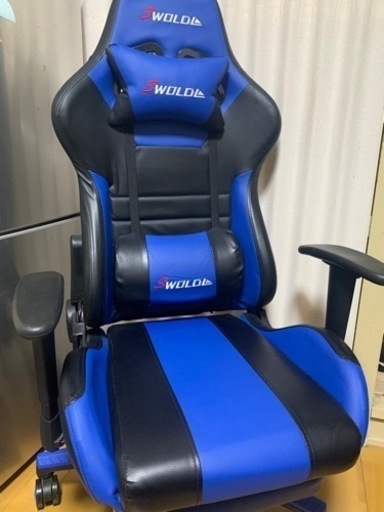 SWOLOL ゲーミングチェア オットマン付き ゲーム用チェア