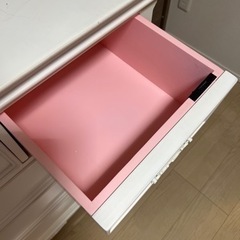 フレンチカントリー北欧調ホワイト収納チェスト木製洋タンス姫系家具の画像