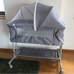 ベビーベッド 折りたたみ カヤ付き 新生児〜2歳の画像